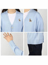 Dressed Fox Patch Chillex Cardigan Blue - MAISON KITSUNE - BALAAN 4