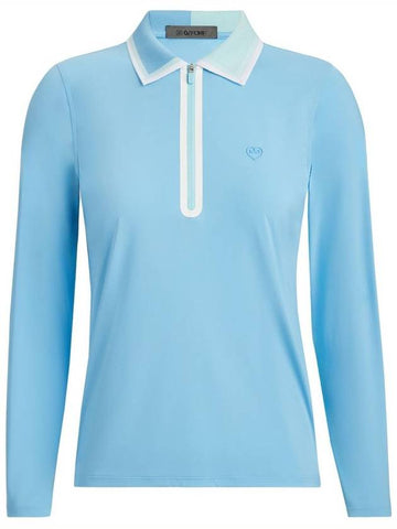 Women s Color Block Silky Tech Nylon Quarter Zip Polo - G/FORE - BALAAN 1