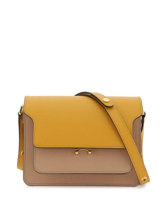 Saffiano Medium Trunk Shoulder Bag Yellow - MARNI - BALAAN 1