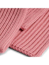 ribbed wool short muffler rose SHORT SCARF LYSEROD - ANDERSEN-ANDERSEN - BALAAN 4