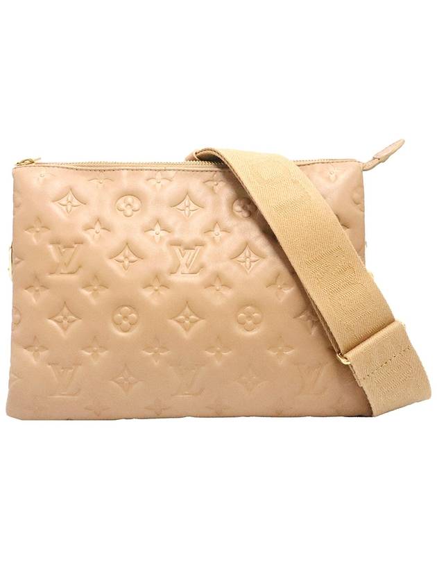 Women s Louis Vuitton M57791 Camel Beige Monogram Lambskin Kusang PM 2WAY gt bag Gangbuk used luxury goods - LOUIS VUITTON - BALAAN 2