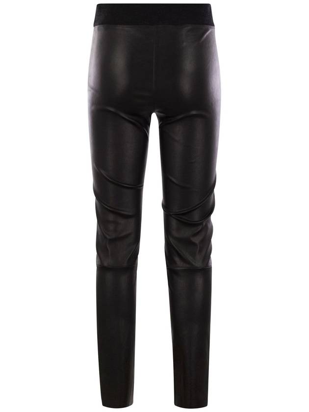 Skinny fit stretch nappa leather trousers - BRUNELLO CUCINELLI - BALAAN 2