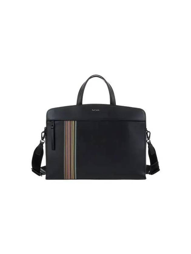 Side Stripe Folio Bag Black 271166 - PAUL SMITH - BALAAN 1