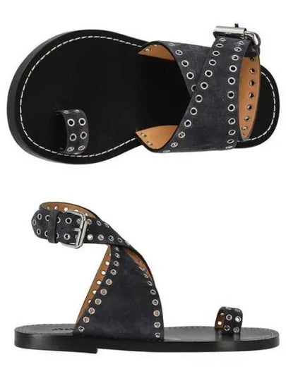 Jools Studded Leather Sandals Black - ISABEL MARANT - BALAAN 2