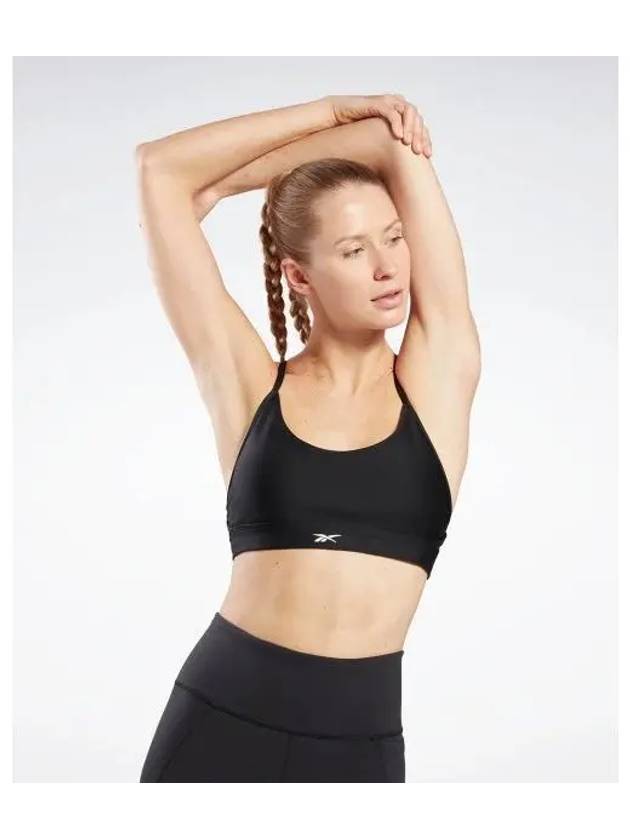 LUX STRAPPY Sports Bra Top Women Black HS7769 - REEBOK - BALAAN 1