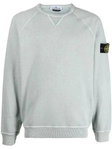 OLD Treatment Wappen Patch Crew Neck Sweatshirt Light Blue - STONE ISLAND - BALAAN 1