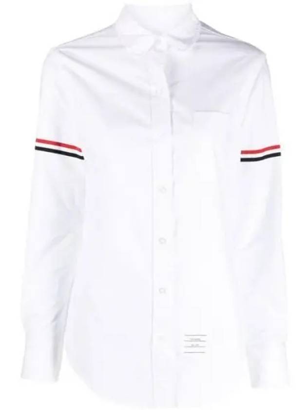 FLL019E RWB Three Stripes Classic Oxford Shirt 1207553 - THOM BROWNE - BALAAN 1