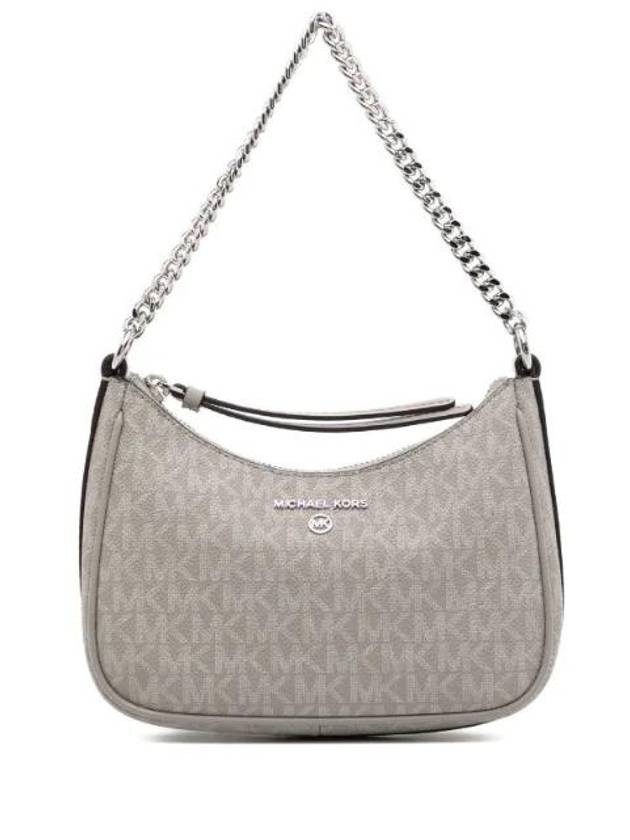 Small Logo Jetset Charm Shoulder Bag Pearl Grey - MICHAEL KORS - BALAAN 1