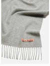 Wool Fringe Scarf Light Grey Melange - ACNE STUDIOS - BALAAN 5