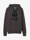 Mansel Logo Hoodie Faded Black - ISABEL MARANT - BALAAN 2