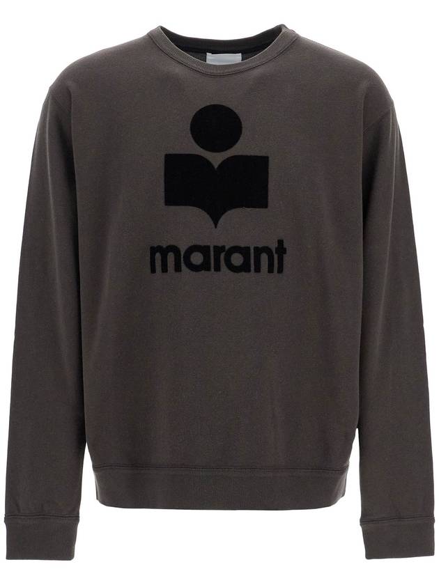 Mikoy Big Logo Cotton Sweatshirt Faded Black - ISABEL MARANT - BALAAN 2