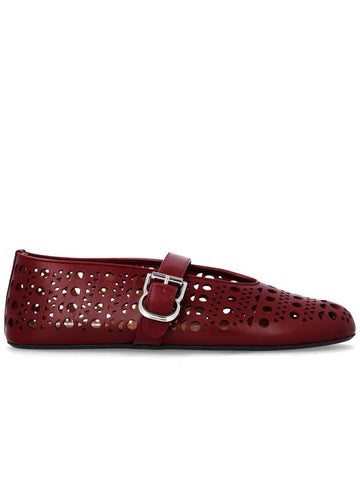 Alaïa Ballerinas Vienne, Women's, Burgundy - ALAIA - BALAAN 1