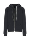 Embroidered Logo Pony Zip-Up Hoodie Black - POLO RALPH LAUREN - BALAAN 2