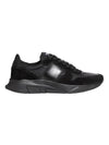 Suede Nylon Low Top Sneakers Black - TOM FORD - BALAAN 1