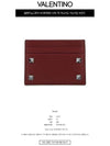 Rockstud Card Wallet Brown - VALENTINO - BALAAN 3