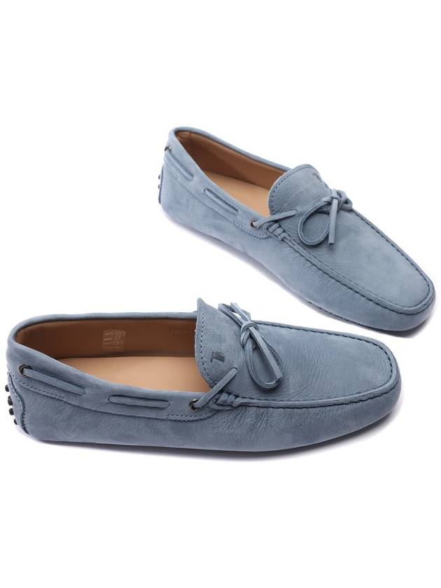 Gommino Nubuck Driving Shoes Blue - TOD'S - BALAAN 6