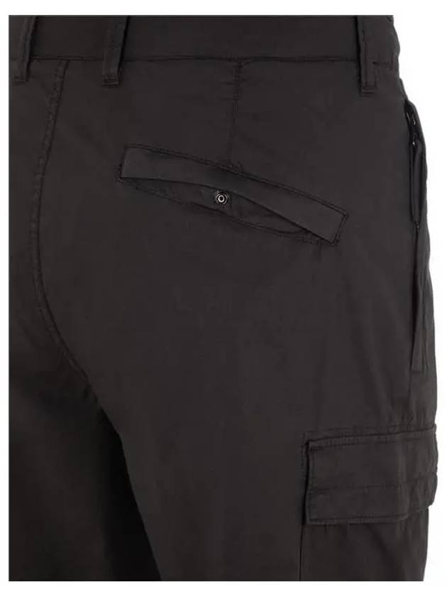 Light Stretch Cotton Bermuda Shorts Black - STONE ISLAND - BALAAN 5