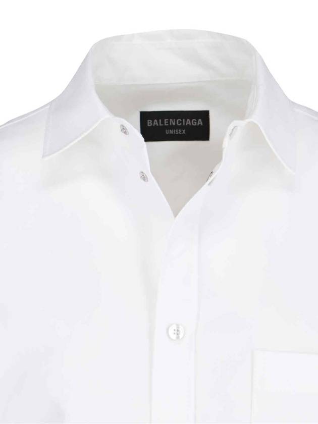 Outerwear Large Fit Shirt White - BALENCIAGA - BALAAN 4