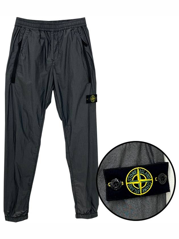 Kids Waffen Patch Fertig Banding Pants 14 Black 801630201 V0029 - STONE ISLAND - BALAAN 1