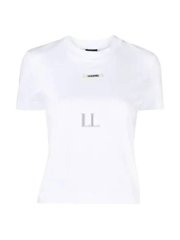 Le Gros Grain Short Sleeve T-Shirt White - JACQUEMUS - BALAAN 2