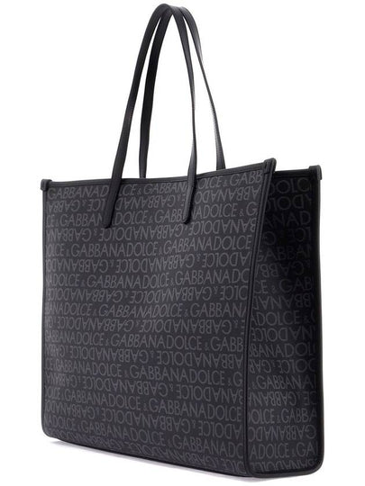 large jacquard-coated tote bag - DOLCE&GABBANA - BALAAN 2