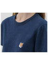 Fox Cotton Short Sleeve T-Shirt Navy - MAISON KITSUNE - BALAAN 6