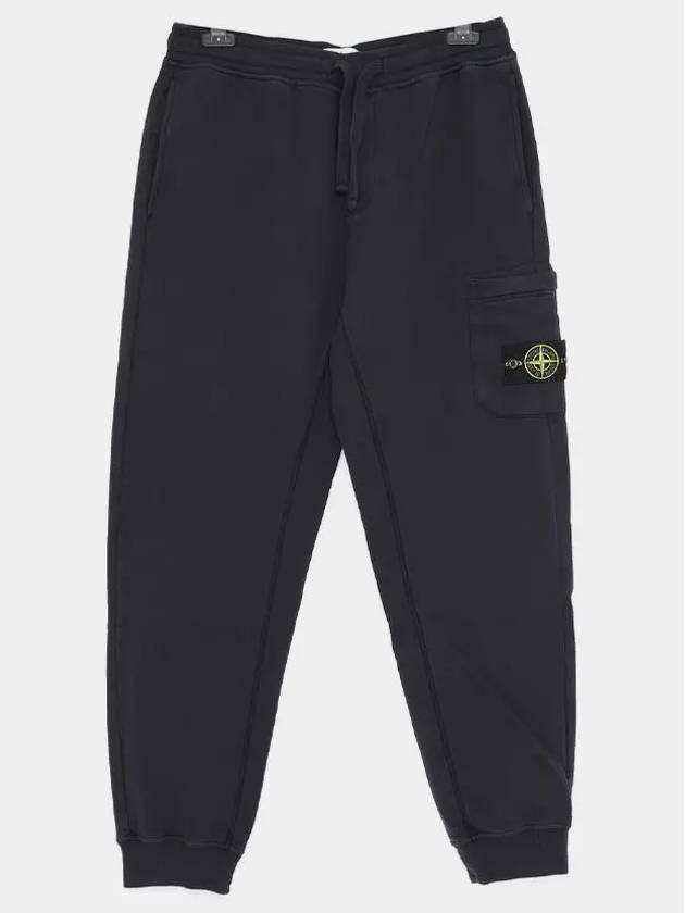 Compass Patch Cotton Track Pants Navy - STONE ISLAND - BALAAN 2