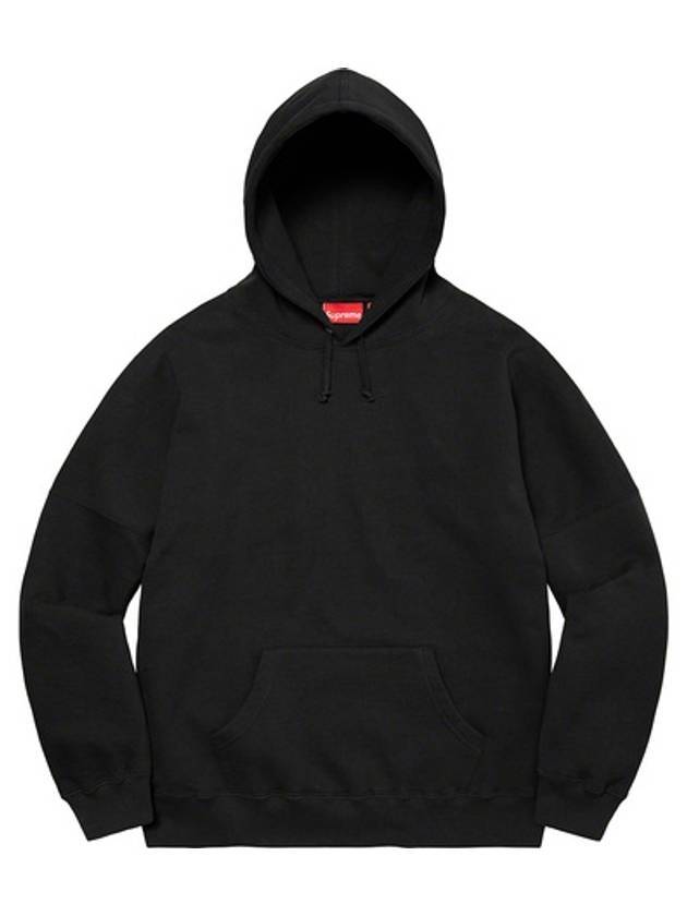 Beaded Logo Cotton Hoodie Black - SUPREME - BALAAN 1