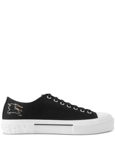 Check Ekd Cotton Low Top Sneakers Black - BURBERRY - BALAAN 2