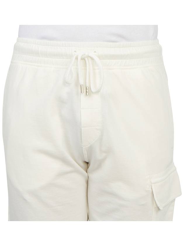 Lens Banding Cargo Shorts White - CP COMPANY - BALAAN 7