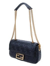 Baguette Medium Nappa Leather Chain Shoulder Bag Black - FENDI - BALAAN 3