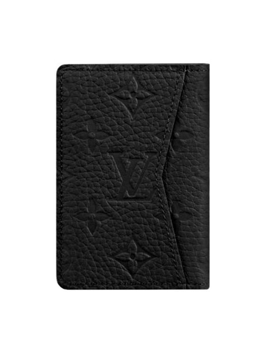 Pocket Organizer Bifold Card Wallet Black - LOUIS VUITTON - BALAAN 1