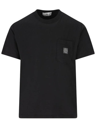 Stone Island T-shirts and Polos Black - STONE ISLAND - BALAAN 1