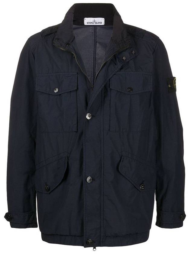 Light Pocket Zip Up Jacket Navy - STONE ISLAND - BALAAN 1