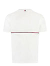 Midweight Jersey Short Sleeve T-Shirt White - THOM BROWNE - BALAAN 4