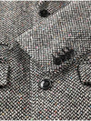 Made In Italy Single breasted wool tweed coat F SCOAT53 GR - PANICALE - BALAAN 4