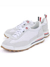 Thom Women Browne Nylon Tech Runner Low Top Sneakers Grey White - THOM BROWNE - BALAAN 3