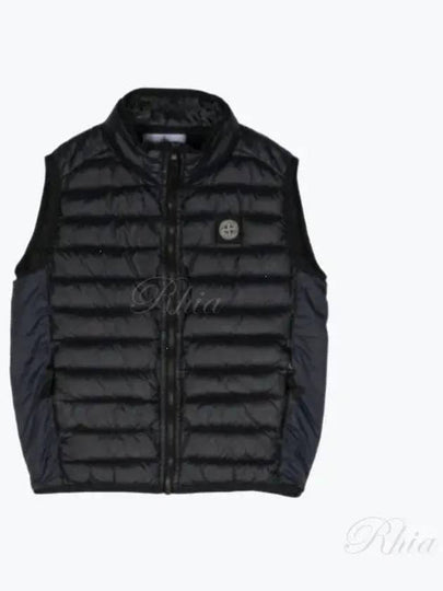 Kids Logo Patch Padded Vest Black - STONE ISLAND - BALAAN 2