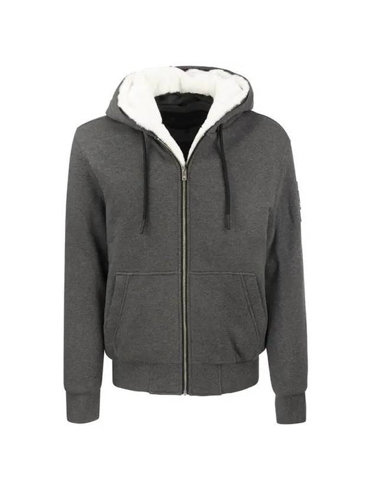 s Classic Bunny 3 Hooded Zip Up Gray - MOOSE KNUCKLES - BALAAN.