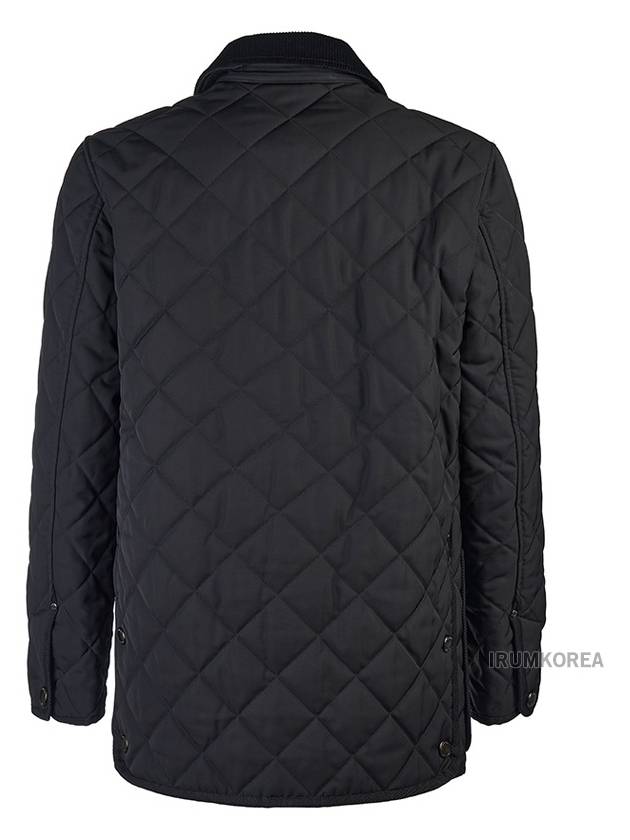 Long Sleeved Quilted Jacket Black - BURBERRY - BALAAN 4