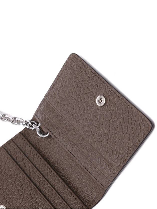 Stitch Keyring Leather Card Wallet Brown - MAISON MARGIELA - BALAAN 7