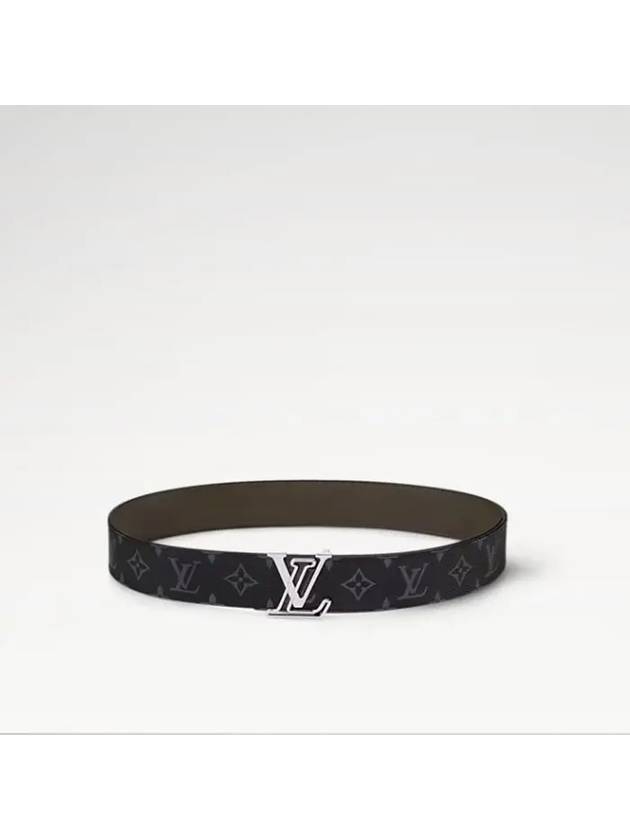 Monogram LV Line Reversible 40MM Leather Belt Black Khaki - LOUIS VUITTON - BALAAN 6