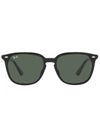 RB4371F Bridge Fit Sunglasses Black Green - RAY-BAN - BALAAN.