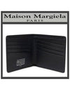 Stitched Leather Bifold Half Wallet Black - MAISON MARGIELA - BALAAN 8