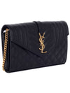 Cassandre Monogram Chain Cross Bag Black - SAINT LAURENT - BALAAN 3