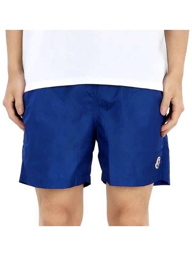 Logo Swim Shorts Bright Blue - MONCLER - BALAAN 2