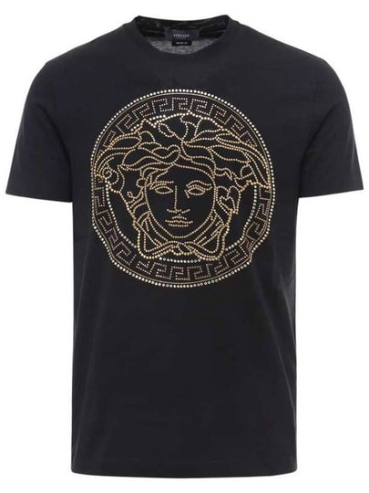 Men's Medusa Logo Short Sleeve T-Shirt Black - VERSACE - BALAAN 2