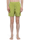 Men's Logo Patch Nylon Metal Swim Shorts Yellow - STONE ISLAND - BALAAN 4