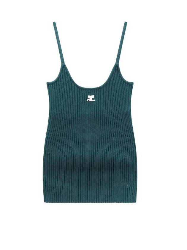 Logo Knit Sleeveless Green - COURREGES - BALAAN 1