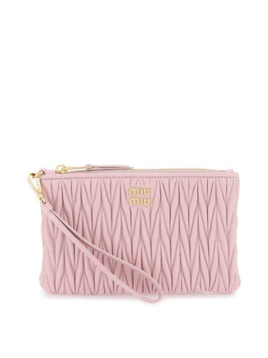 Materasse Nappa Leather Clutch Bag Pink - MIU MIU - BALAAN 1